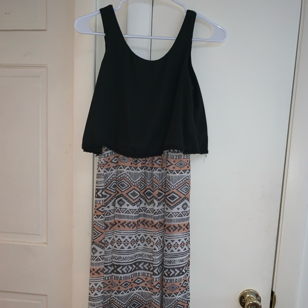 Tribal print maxi dress
